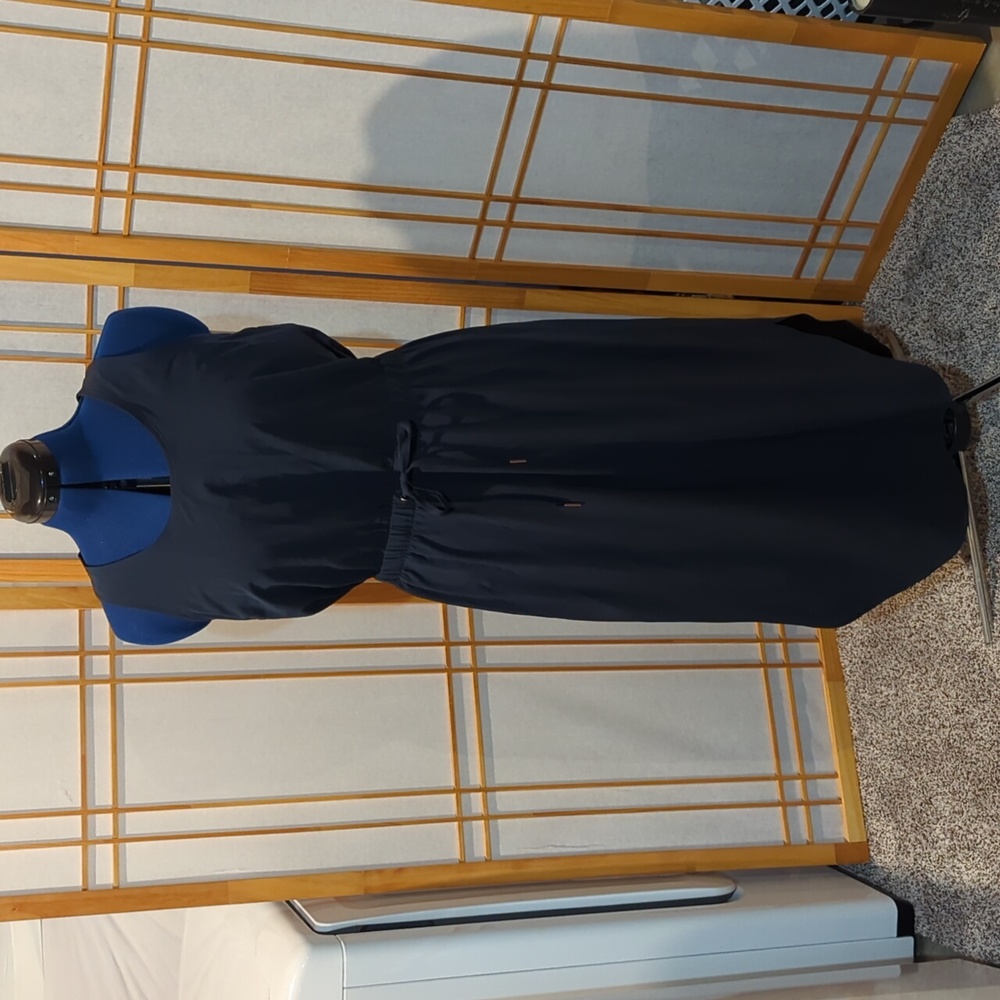 NWT Calia Racerback Cinched Waist Midi Dress - Navy